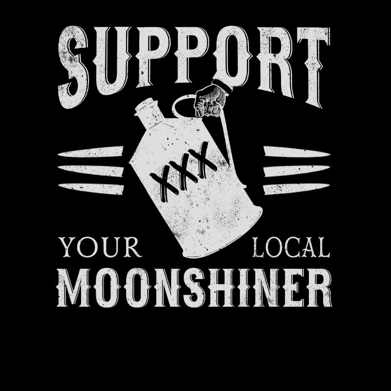 Soutenez votre conception locale moonshiner moonshine