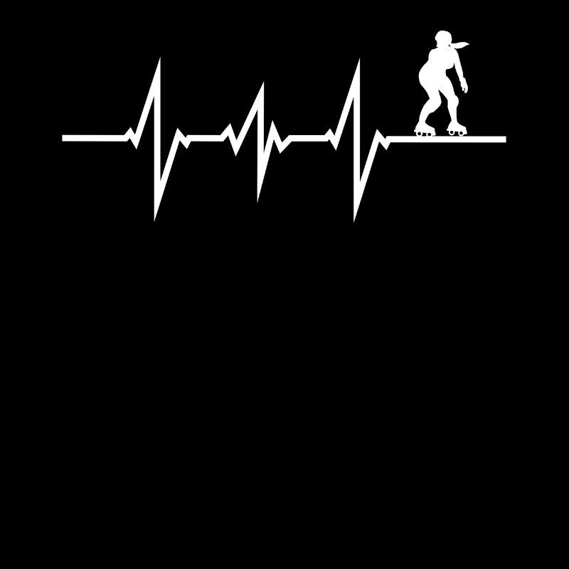Roller skates driving saying design ECG