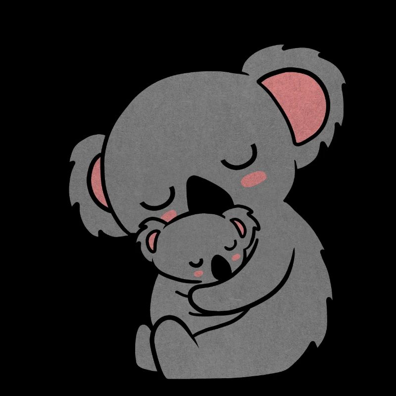 Maman mignonne d’ours de Koala avec le cub