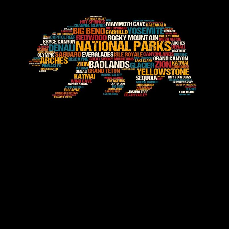 Parcs nationaux Des Etats-Unis Dans Un Ours