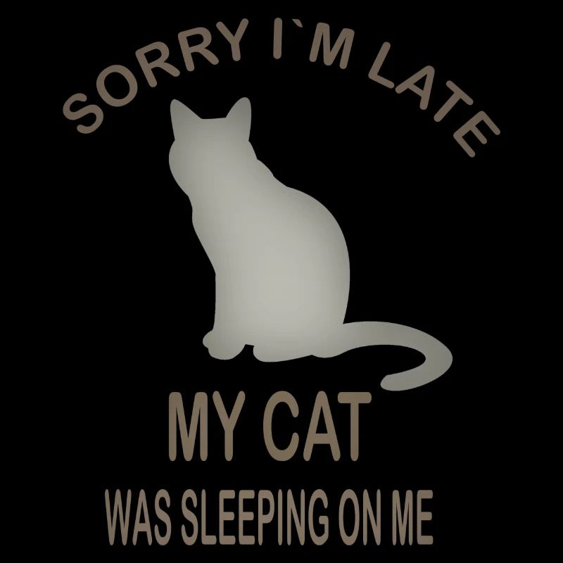 DÉSOLÉ DANS LE LATE MY CAT WAS SLEEPING ON ME