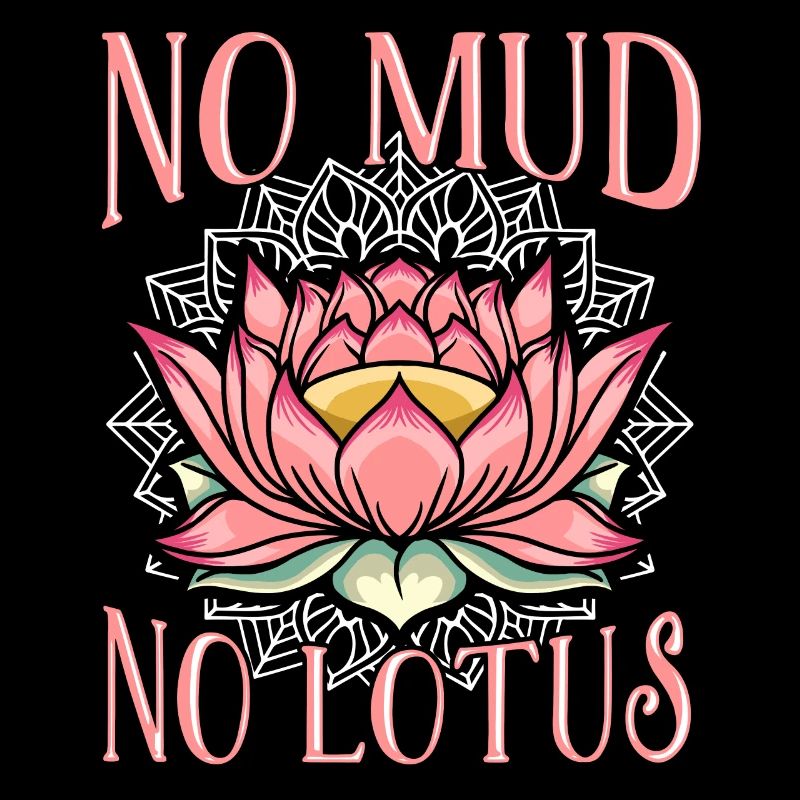 Pas de boue pas Lotus Le Yoga Drôle