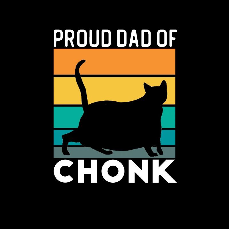 Fier de chatpa Chonk Père Internet mème Shirt