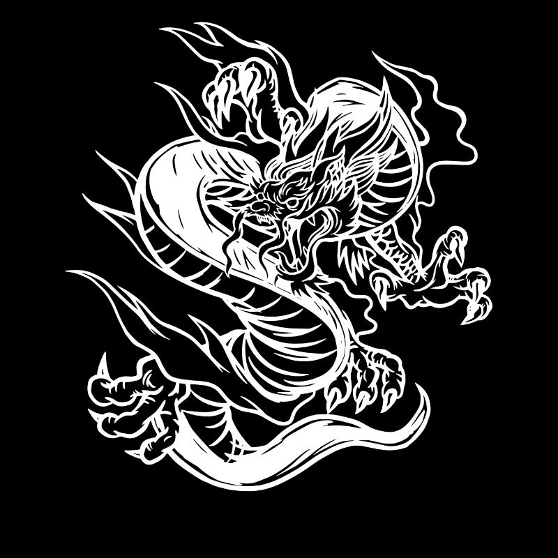 mit chinesischen Drachen chinesischem Drache