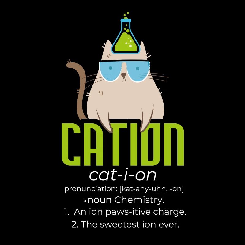 Cation Science Cat Pawsitive Chemistry Teacher