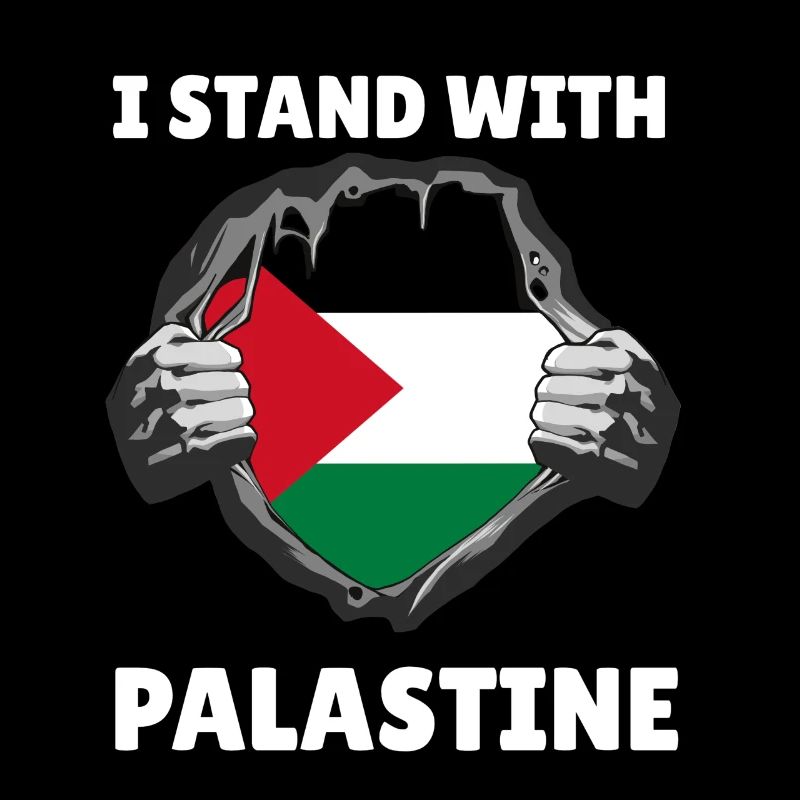 I Stand With Palestine Palestinian Flag