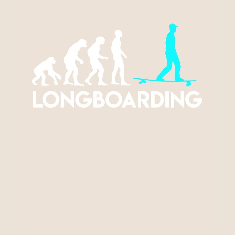 Affe Mensch Longboarder Evolution Entwicklung