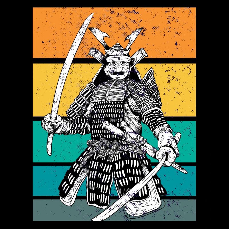 kampfkunst japanischer Samurai beim Ritual