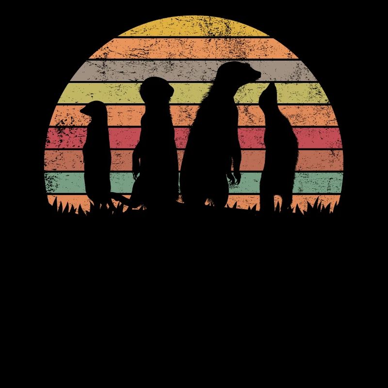 Suricate | Retro suricate rétro cadeau