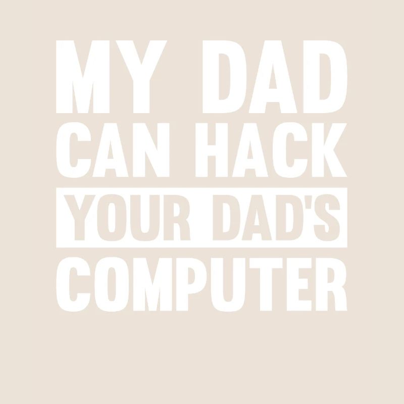 Hacker Hacking Code Computer papa Spruch Geschenk