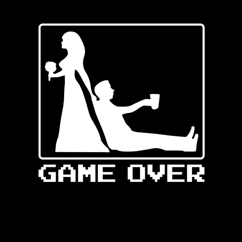Lustiger Bräutigam Spruch Game Over Gaming Spruch