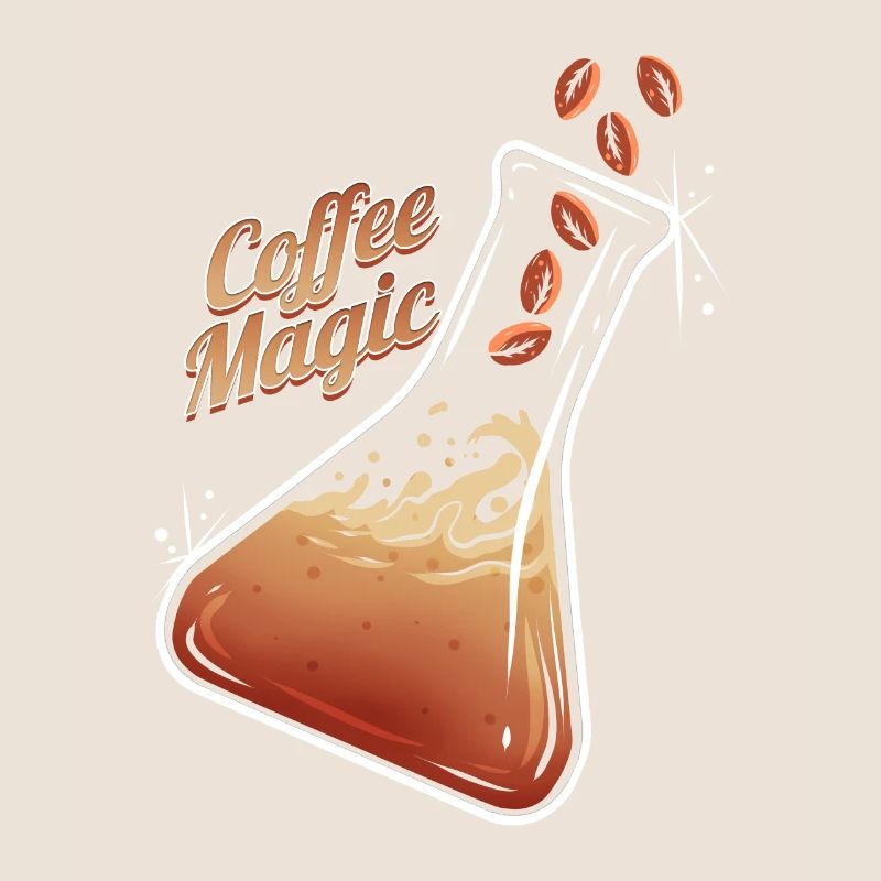 Erlenmeier Flask Coffee Beans Coffee Magic