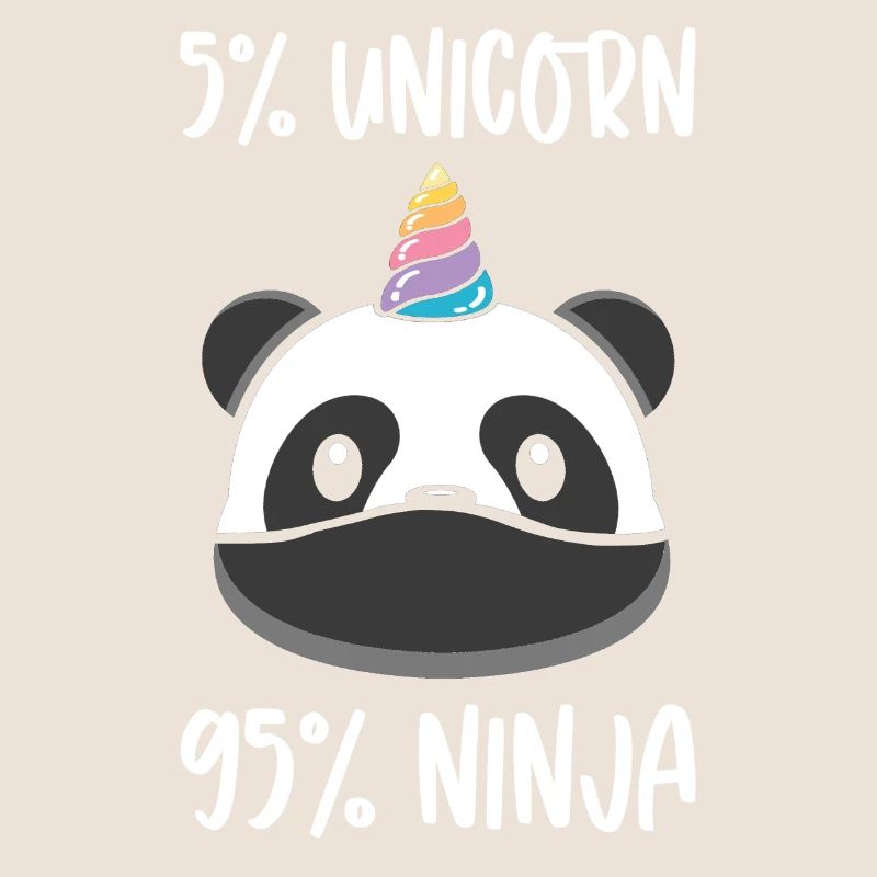 Unicorn ninja warrior unicorns panda panda bear