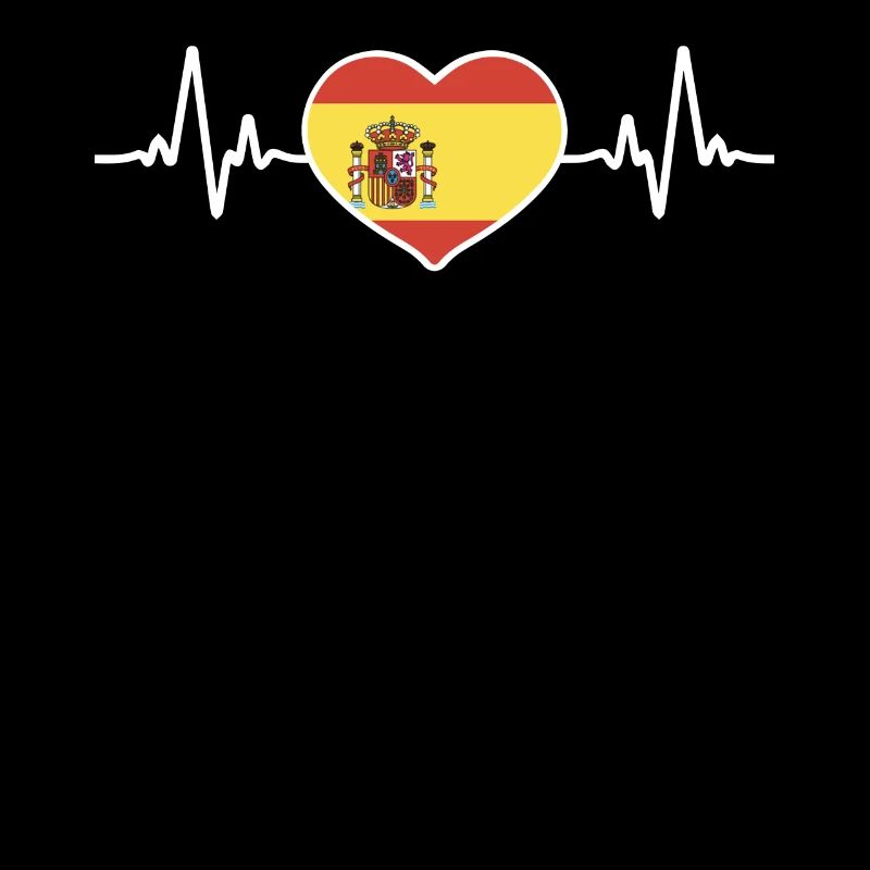 Spanische Flagge Heartbeat Spanien Spanische
