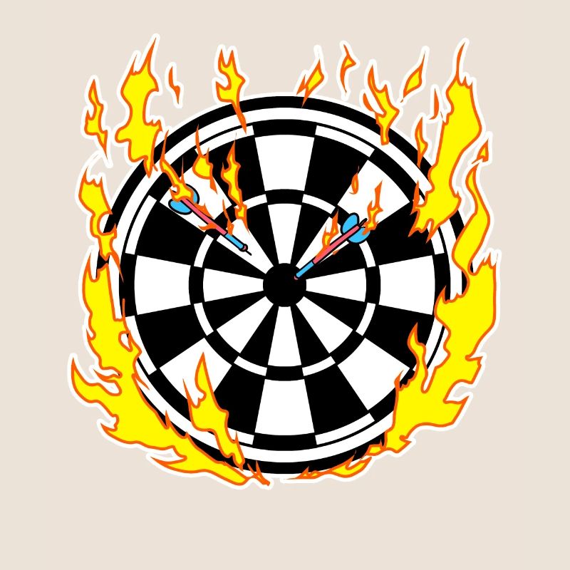 Jeu de fléchettes en feu