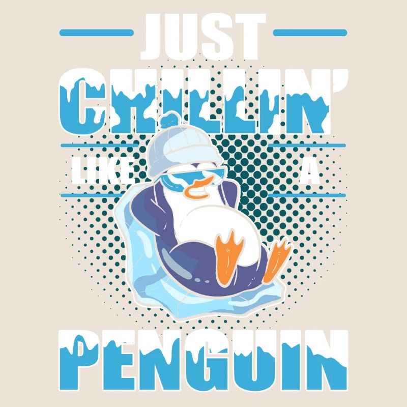 Juste chillin comme un pingouin de l’Antarctique de refroidissement