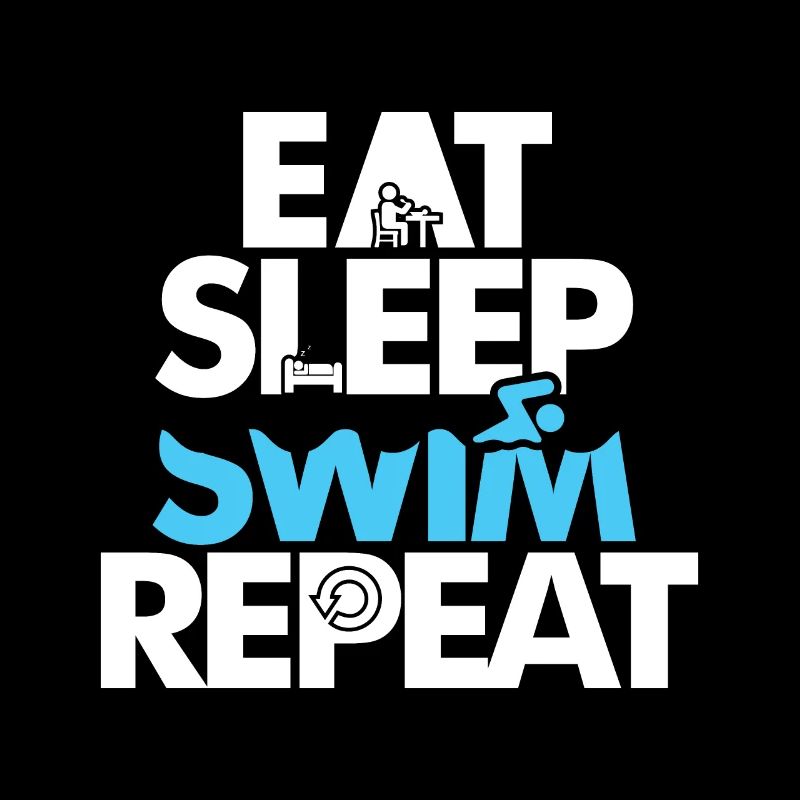 Schwimmen schlafen essen