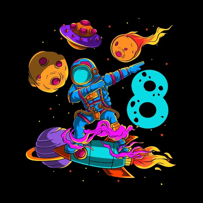 Astronaute Dans l’espace 8ème anniversaire