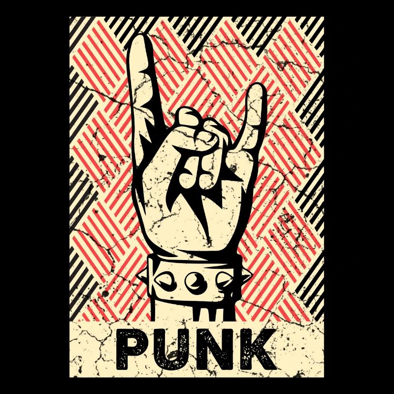 Punk vintage de corne du diable punks
