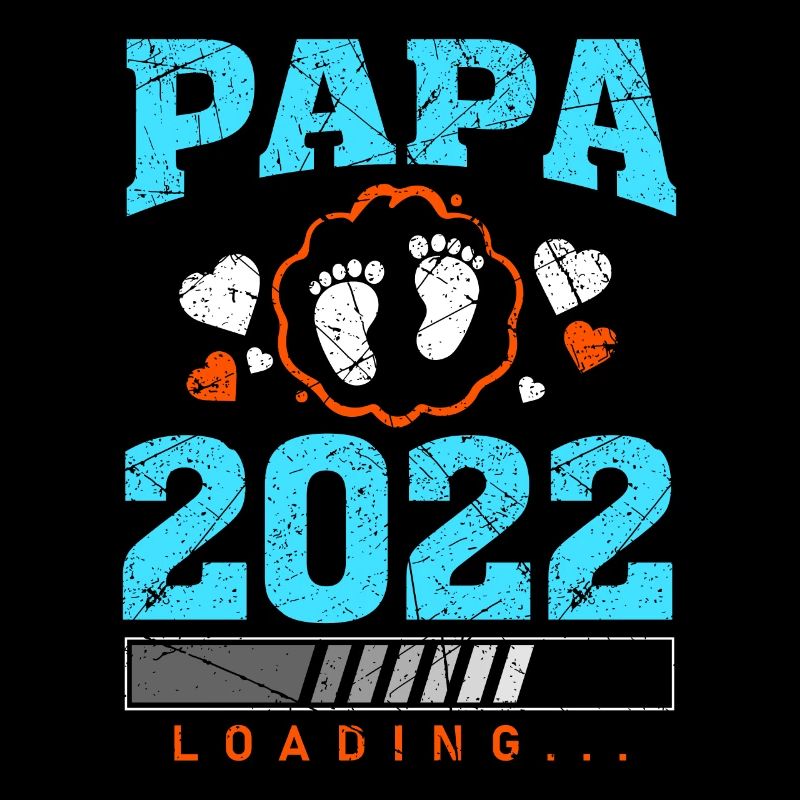 Papa 2022 Loading Werdender Vater Spruch Geschenk