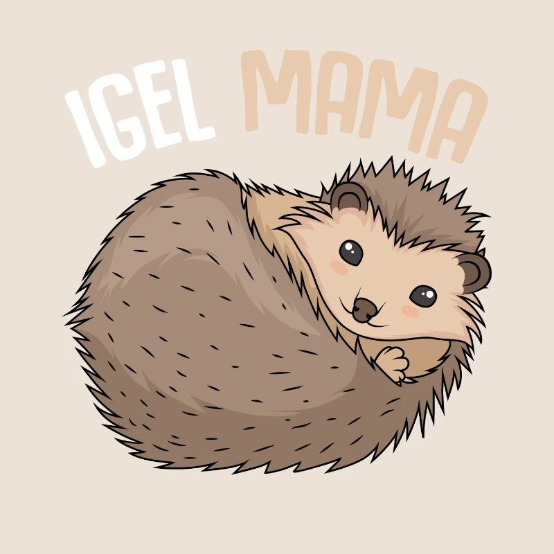Igel Mama Mutter Muttertag Damen