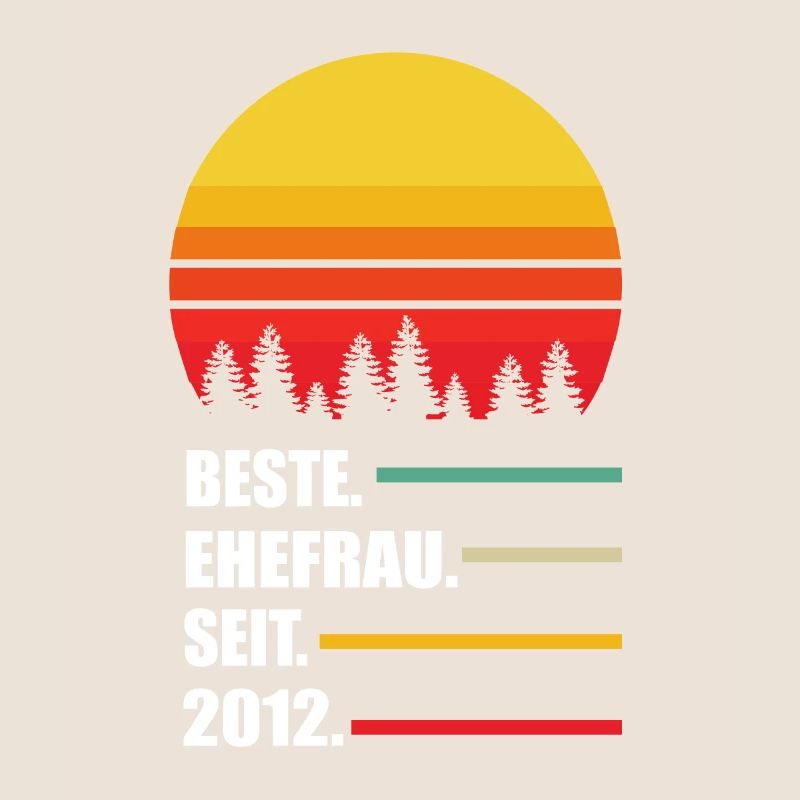 Beste Ehefrau seit 2012 9. Hochzeitstag Geschenk