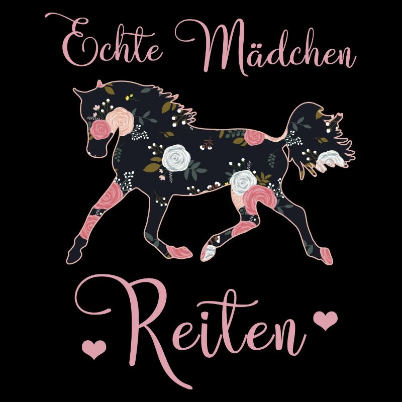 Echte Mädchen Reiten Pferde Geschenkidee