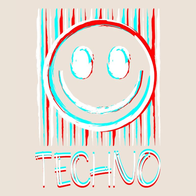 Techno Music Face Record DJ Smile EDM