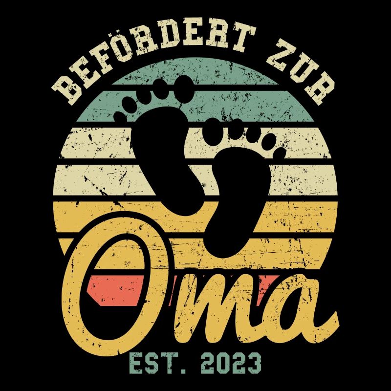 Großmutter Befördert Zur Oma Est 2023 Omi Enkel Fa