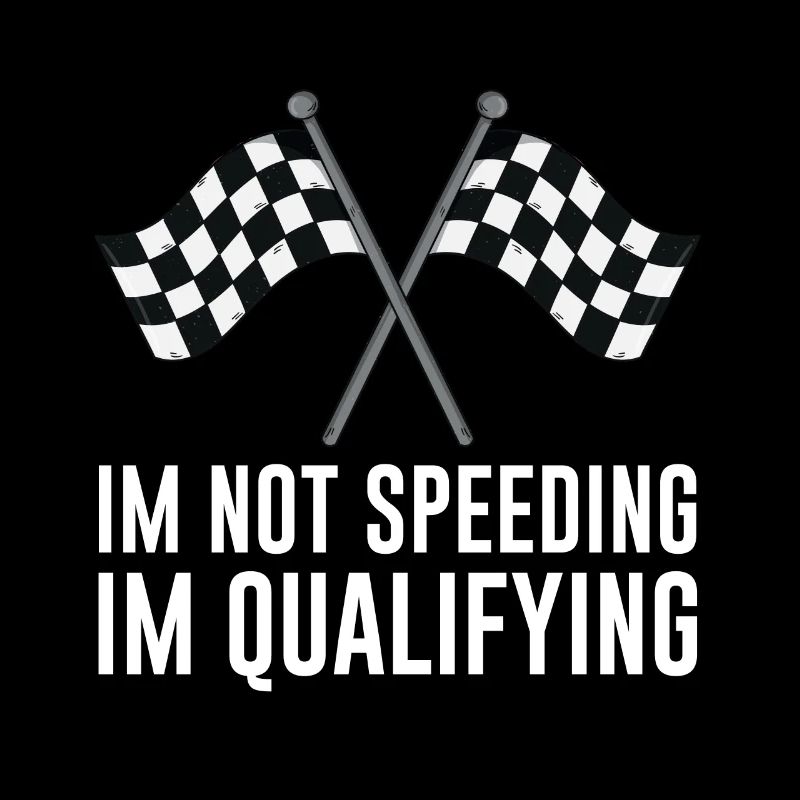 Auto-course Humour Dans Not Speeding Dans La Qualification Me