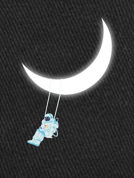 Astronaute swing lune