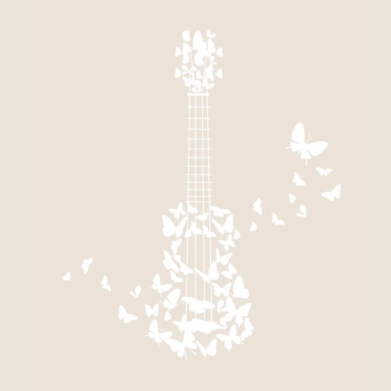 A four-string ukulele with beautiful