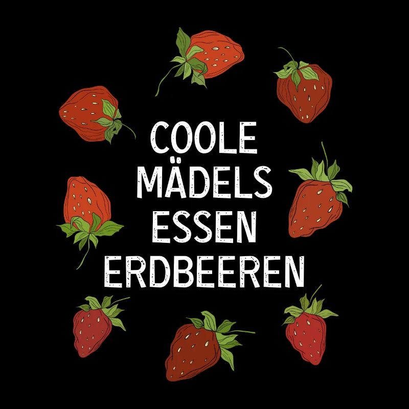 Coole Mädels Erdbeeren