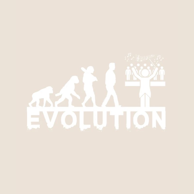 Chorleiter Evolution Chor Chormusik Geschenk