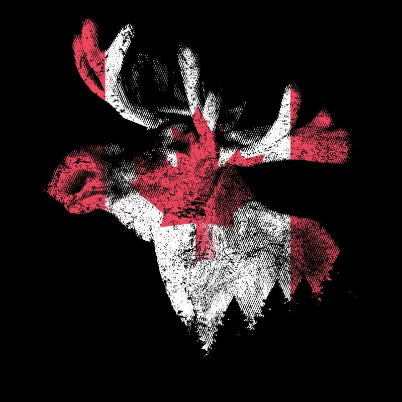 Canada Alaska Moose Flag Funny Vacation