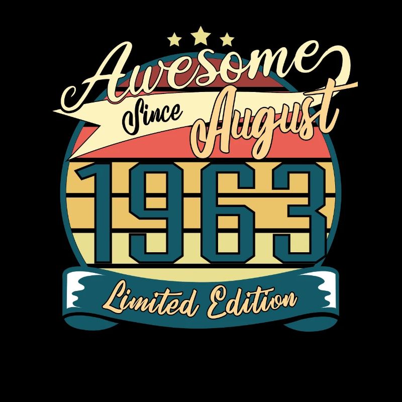 Août 1963 Retro Gechenkidee