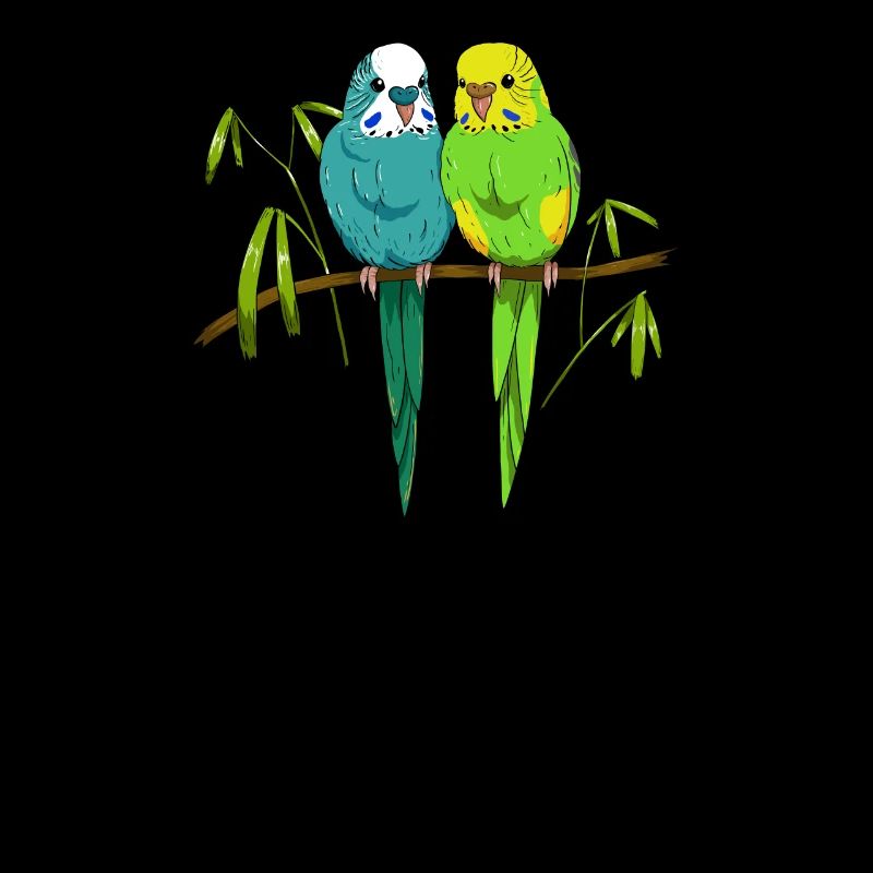 Budgerigar I Parakeet Bird Budgie Motif for