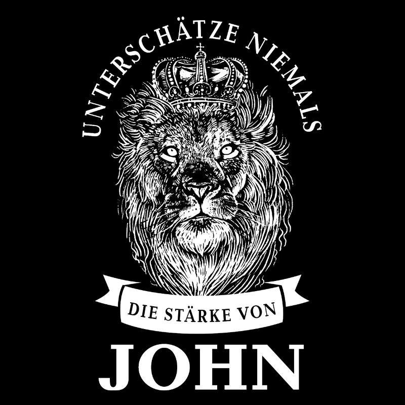 John Geschenk Name Löwe