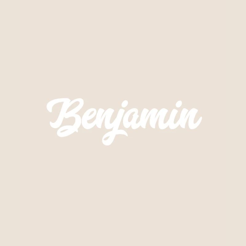 Benjamin Custom Text Geburtstagsname