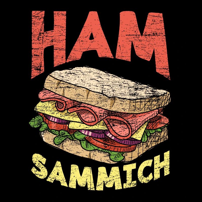 Ham Bread Funny Sandwich