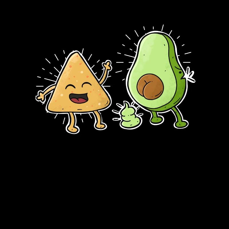 Drôle mexicain Mexicain Posto Avocado Design
