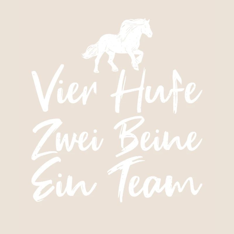 Vier Hufe Zwei Beine Ein Team