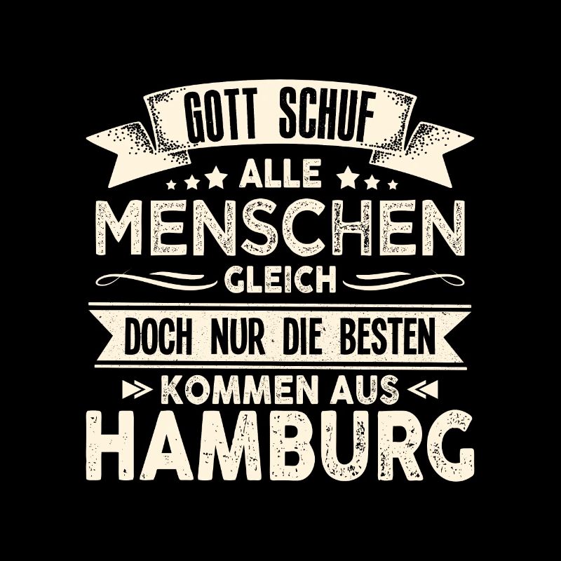 Gott schuf Hamburger anders Hafen