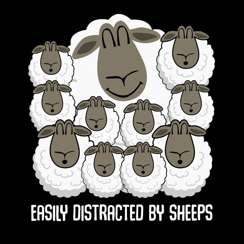 Schaf Easily distracted by Sheeps Schafe