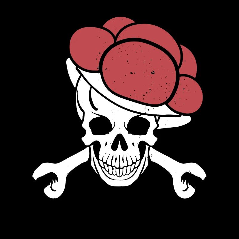 Skull Gift Bollenhut Schwarzwaldmädel