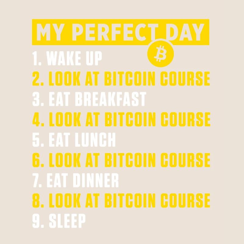 Perfekter Tag Bitcoin Kurs BTC Kryptowährung Geschenk