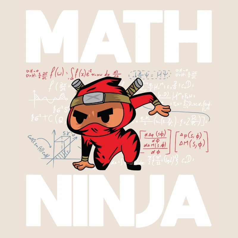 Funny Math Ninja For Mathematics Teacher Student