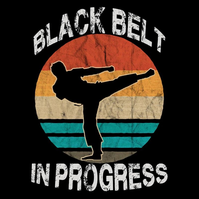 Iconic Vintage Karate Motif Karate Training