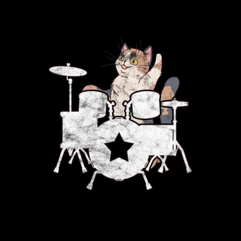 Schlagzeug Katze