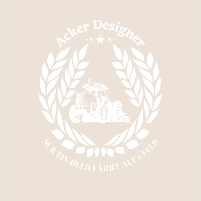 Acker Designer-Nur ein Held fährt auf`s Feld